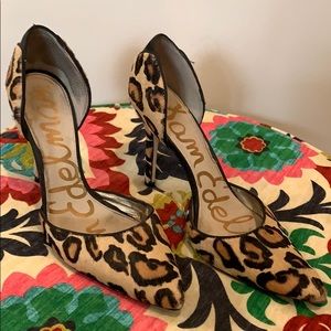 Leopard print heels